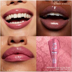 NYX Professional Makeup Bridgerton Royal Butter Gloss Angel Food Cake Set of 2